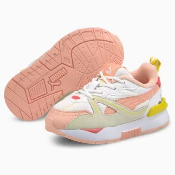 PUMA x PEANUTS Little Girls Toddler Kids Mirage Mox Pink Sneakers Shoes. US 4 C. - Picture 1 of 10